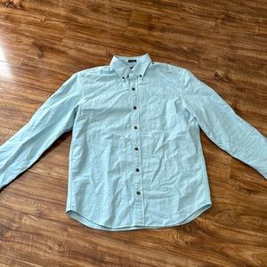 Light blue button down